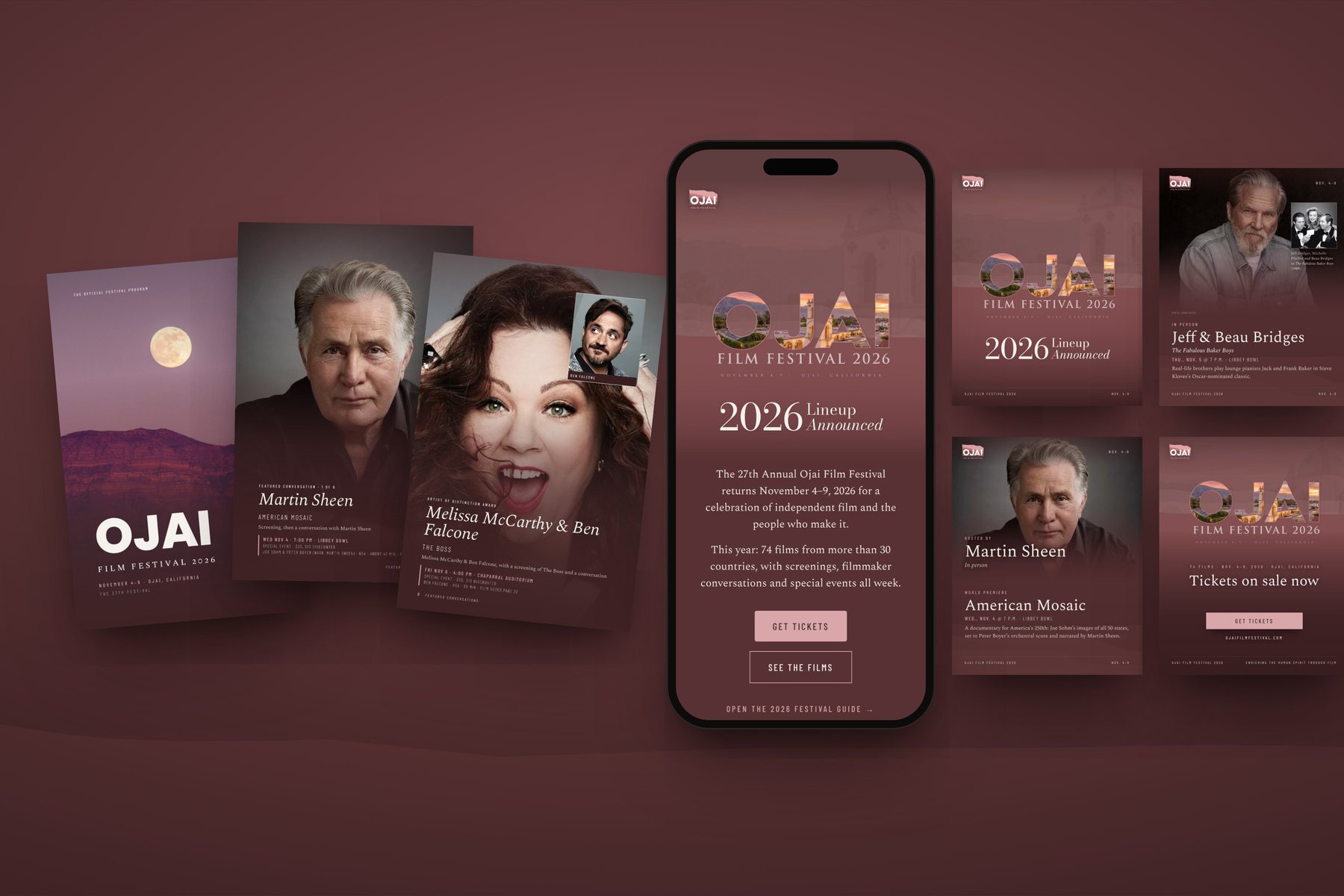 Printed program, email and Instagram posts